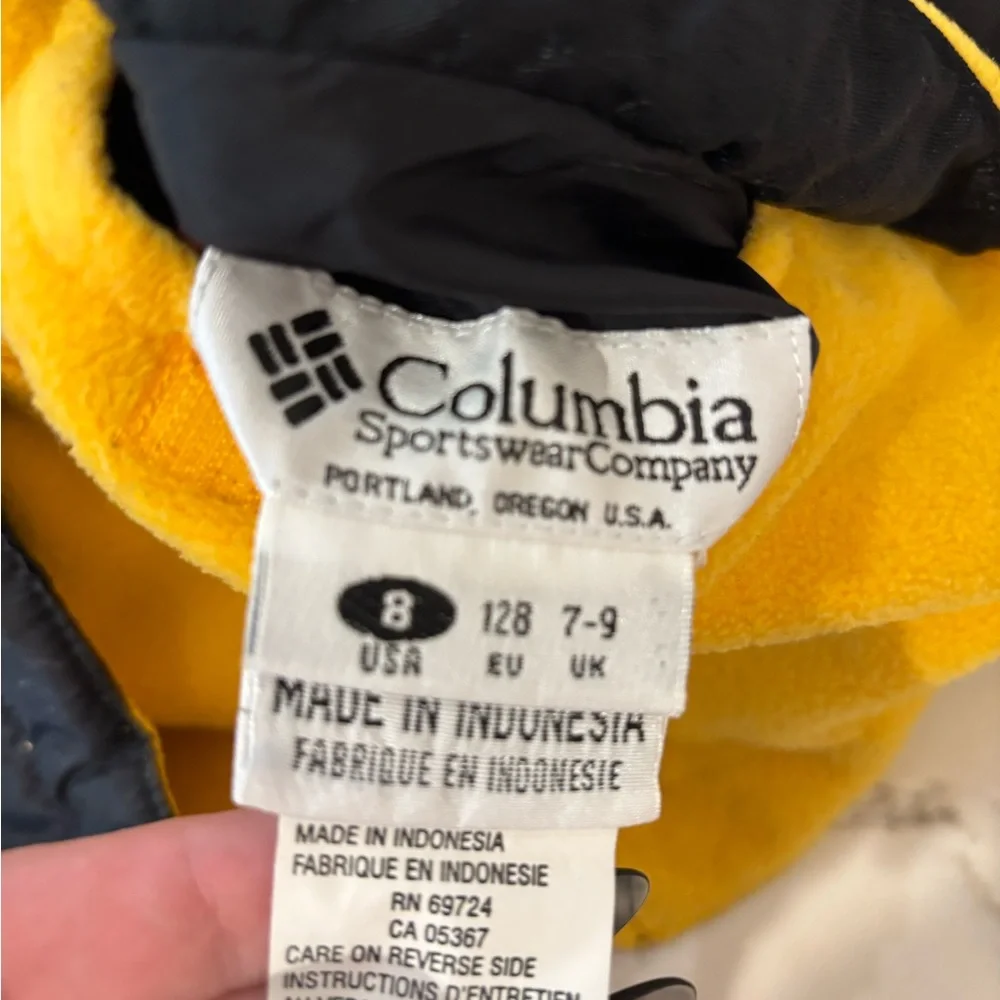 Columbia‎ Kids Reversible Jacket in Yellow and Black